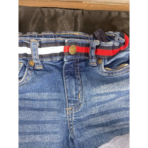 Tommy Hilfiger Kids Size 8 Denim Shorts With Adjustable Waistband Cuffed Hem & R - Picture 5 of 6